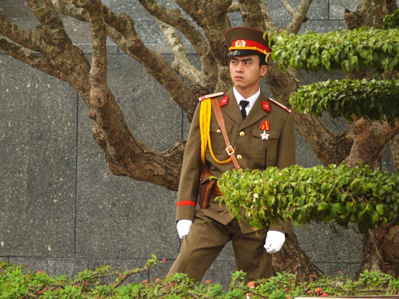 Guard, Ho Chi Minh Mausoleum, Hanoi, Vietnam, 2007