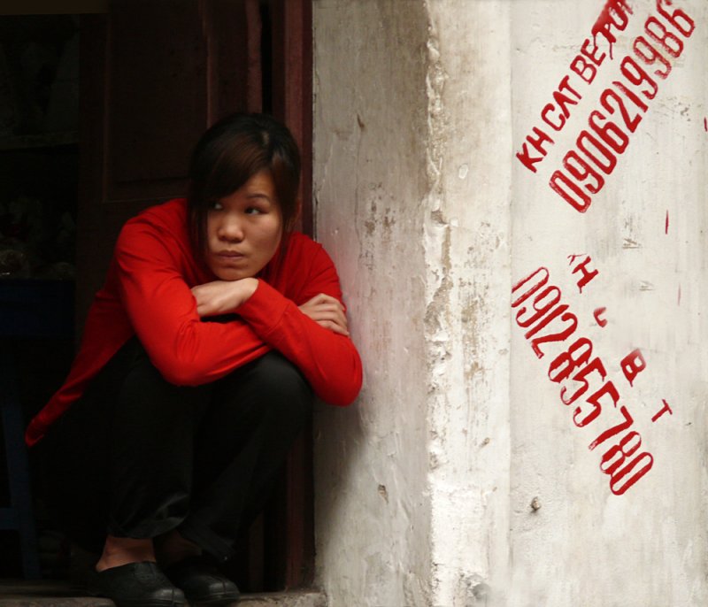 Shopkeeper, Old Quarter, Hanoi, Vietnam, 2007