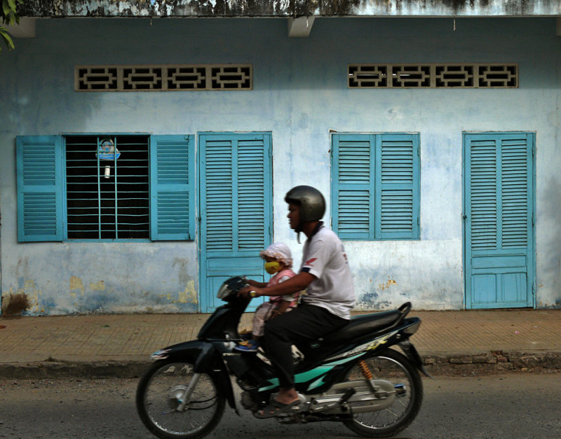Cyclist, Sadec, Vietnam, 2008