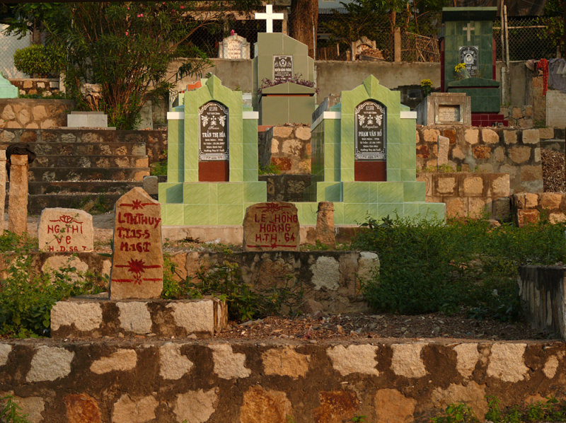 Catholic cemetery, Chau Doc, Vietnam, 2008