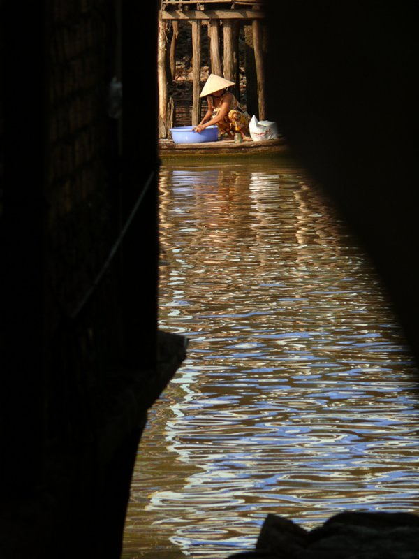 Washing in the Mekong, Long Xuyen, Vietnam, 2008