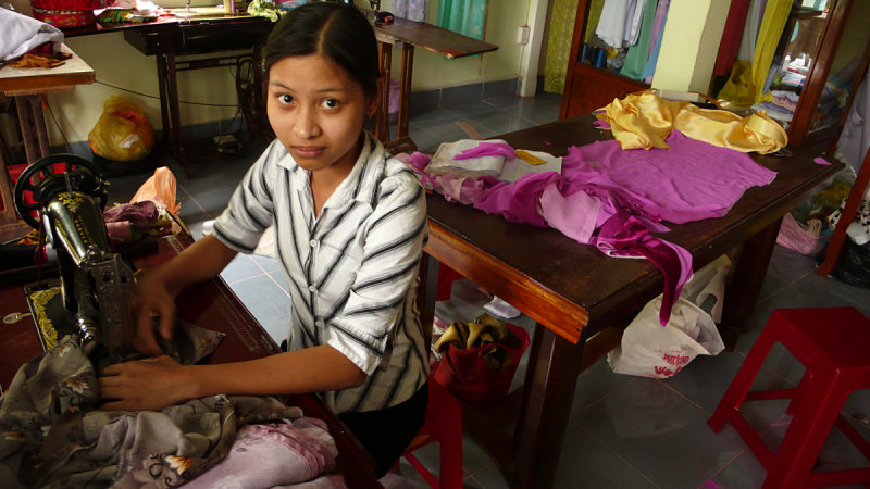 Seamstress, Mo Cay Town, Vietnam, 2008