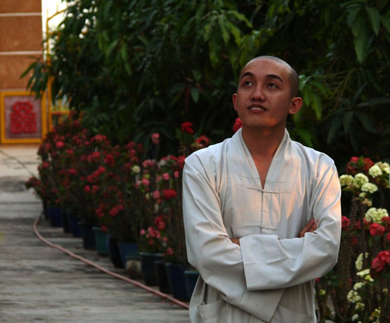 Monk, Tan Chau, Vietnam, 2008