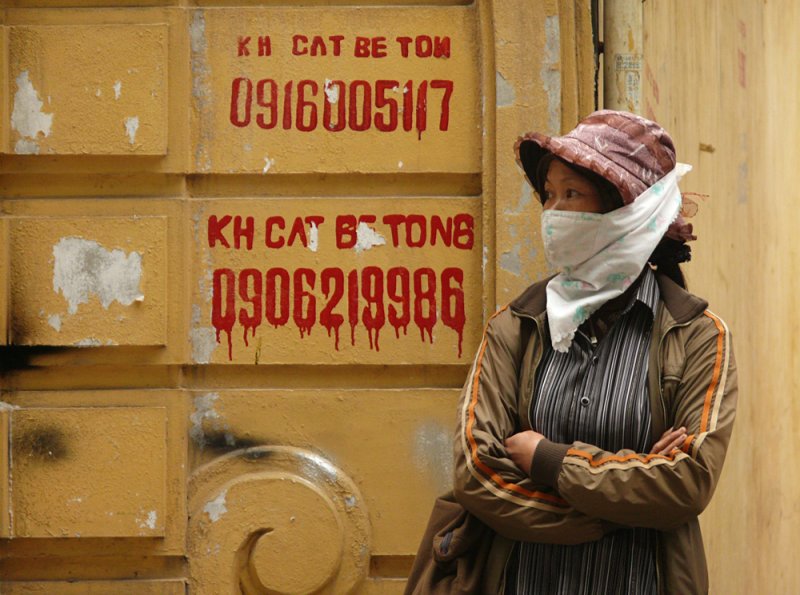 Drips and masks, Hanoi, Vietnam, 2007