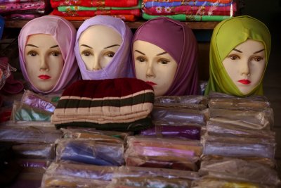 Headscarves, Aqaba, Jordan, 2011