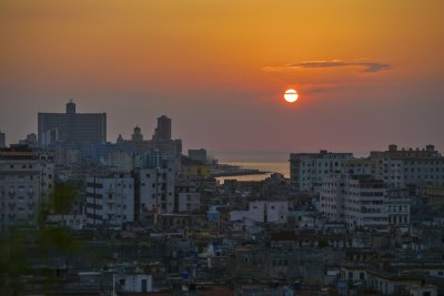 Sunset, Havana, Cuba, 2012