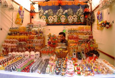 Day of The Dead Sweets, Plazuela de San Roque, Guanajuato, Mexico, 2005