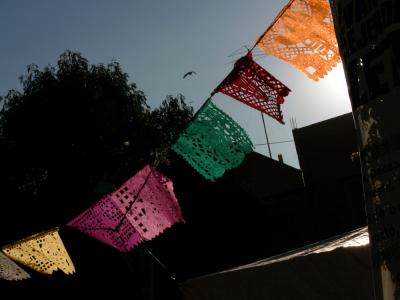 The Day of The Dead Flags, Guanajuato, Mexico, 2005