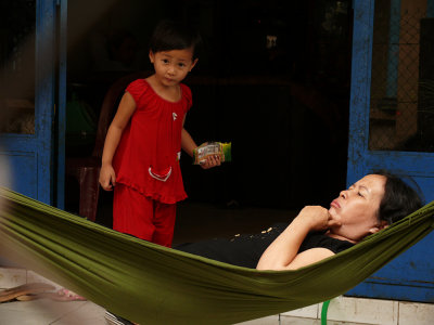 Waking mother? Near Saigon, Vietnam, 2008