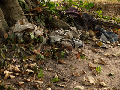 Garments of the dead, The Killing Fields, Phnom Penh, Cambodia, 2008