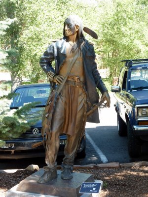 Canyon Road Indian Figure
