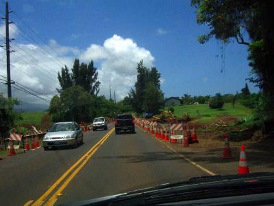 Kuhio Highway Washout Prior to Kilauea