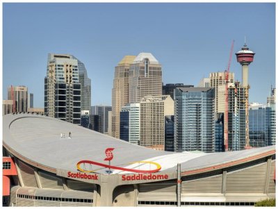 Saddledome roof repairs