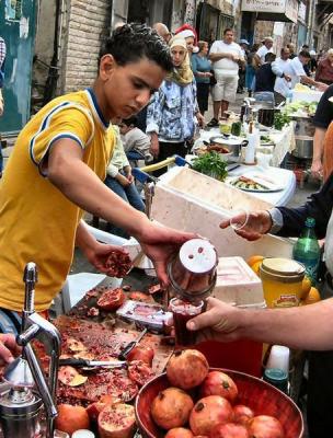 Pomegranate Juice At An Open Market, Haifa - Israel.jpg