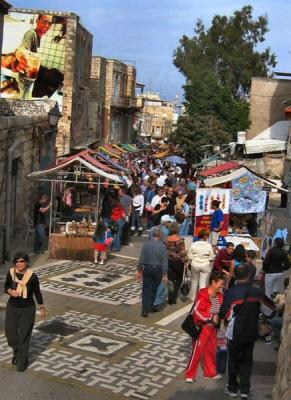 A Crowdy Open Market, Haifa - Israel.JPG