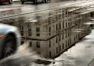 A Street Puddle At St. Petersburg, Russia.JPG