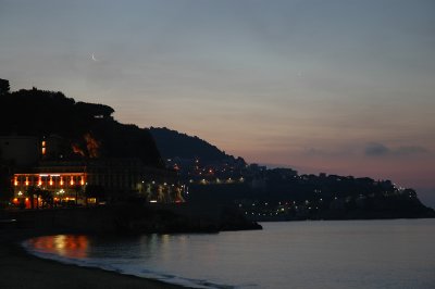 Moon & Venus Over Nice