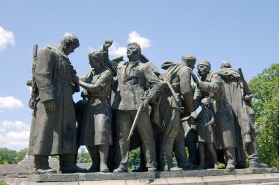 Old communist statues