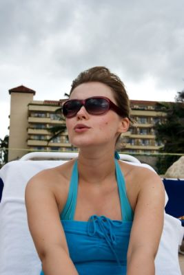 At the beach