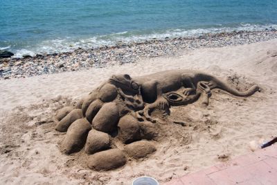 Downtown PVR - Sand sculpture