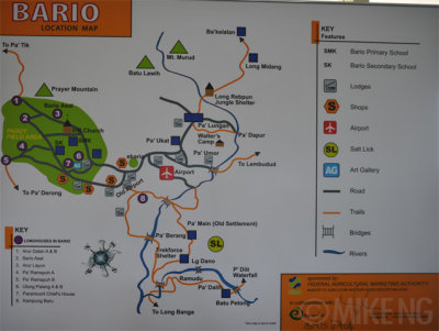 Bario Map