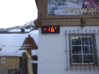 Menos 16 grados, an esquiamos a temperaturas ms bajas.