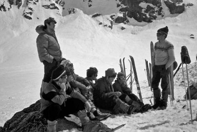 Grupo de participantes en La Alta Ruta de Gredos 1972