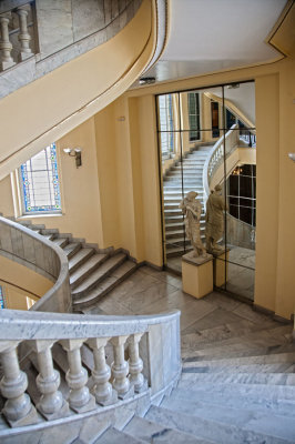 La escalera del Crculo de Bellas Artes de Madrid