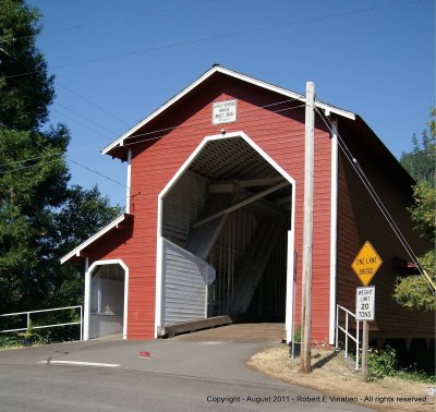 Westfir Office Covered Bridge Entrance