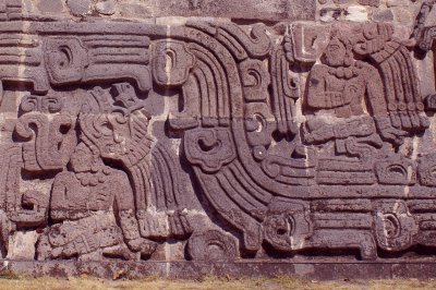 details of wall carving