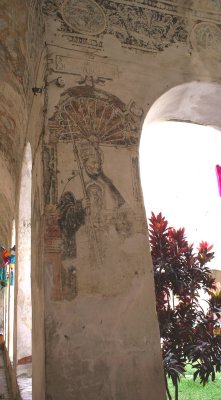 Yecapixtla - St John the Baptist Convent - wall drawings