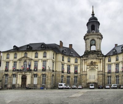 The Town Hall  another face of the architecture of Rennes.