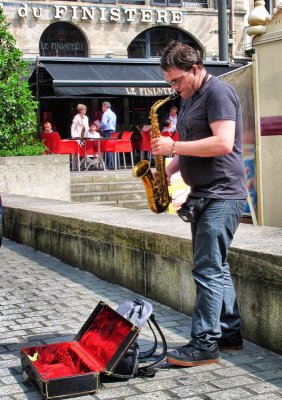 The saxophonist of Quimper