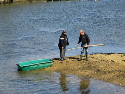 There was a certain disproportion between the boat and the two men...