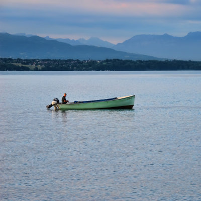 Monsieur Bury comes back from fishing...