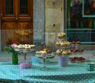 The cupcakes stall...