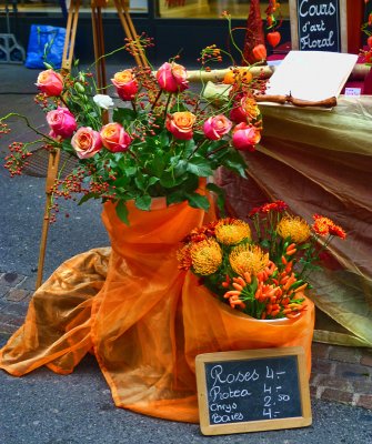 Flower street market...