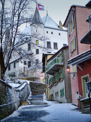 The silence of a quiet snowy morning...