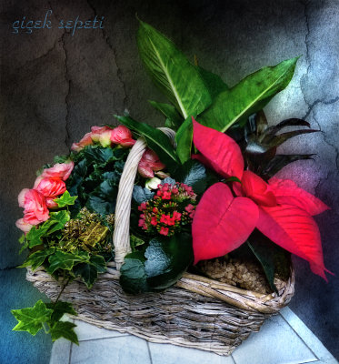 A basket of flowers...