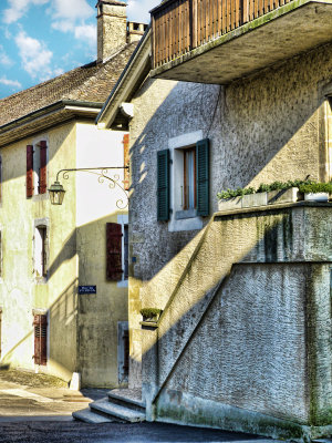 In the heart of the old village in a sunny  afternoon...