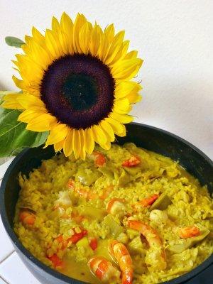 Sunflowers like risotto