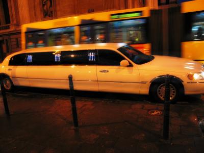 The bus  and the limousine