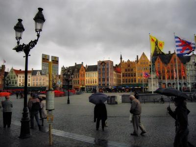 Flemish symphony for umbrellas and flags
