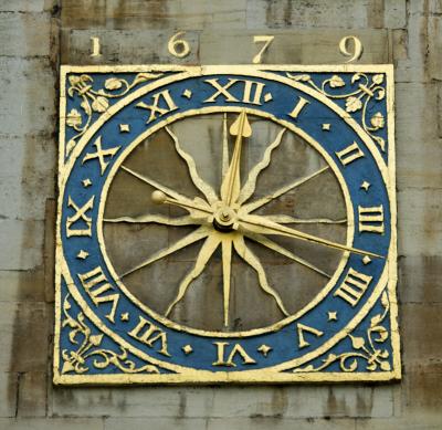 Clock - West Door of St Mary's Church