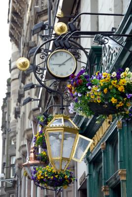 A Blurred Clock on High Street