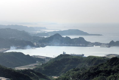 Outline of Keelung Port thru' the Mist