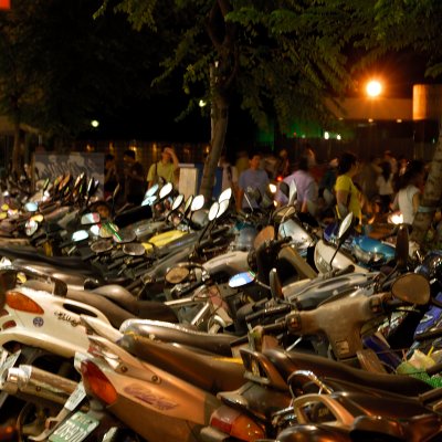 A Sea of Motorcycles