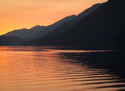 Sunset at Crescent Lake