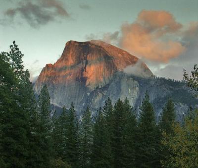 Half Dome at Sunset