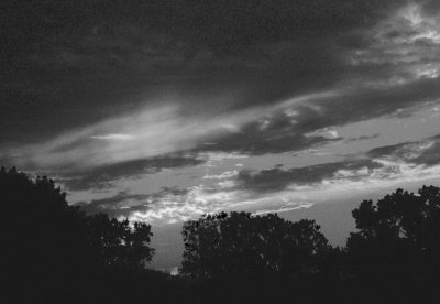 Sunset Colors in Black and White